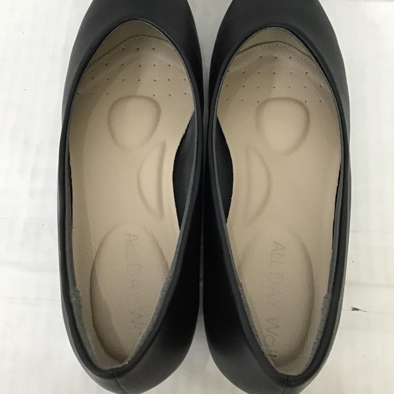 古着 USED パンプス パンプス ALL DAY Walk 0730 24cm 箱有 24.0cm 無地 黒 / ブラック /  レディース USED 古着 中古 10092738