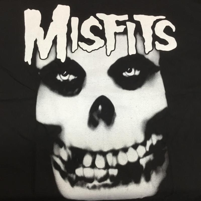 古着 USED Tシャツ 半袖 movie music バンドTシャツ プリントT misfits ミスフィッツ XL ロゴ、文字 X プリント 黒 / ブラック /  メンズ USED 古着 中古 10092745