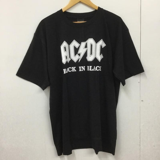 古着 USED Tシャツ 半袖 movie music バンドTシャツ プリントT AC/DC エーシー・ディーシー XL プリント X ロゴ、文字 黒 / ブラック /  メンズ USED 古着 中古 10092761