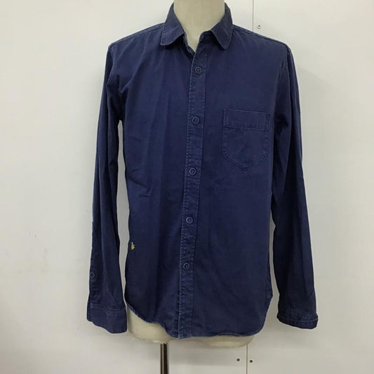 アマンジャカニア AmanjaKania シャツ、ブラウス 長袖 2 無地 青 / ブルー /  メンズ USED 古着 中古 10092841