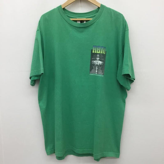 リアルバッドマン REAL BAD MAN Tシャツ 半袖 USED加工 XL プリント 緑 / グリーン /  メンズ USED 古着 中古 10092848