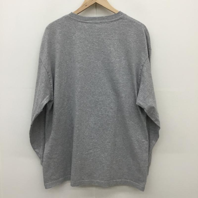 ビーバー BEAVER Tシャツ 長袖 KAN カン XL ロゴ、文字 灰 / グレー /  メンズ USED 古着 中古 10092849