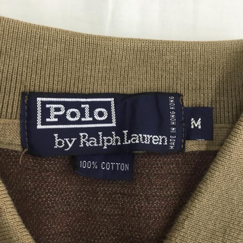 ポロバイラルフローレン Polo by RALPH LAUREN ポロシャツ 半袖 M チェック 茶 / ブラウン /  メンズ USED 古着 中古 10092854