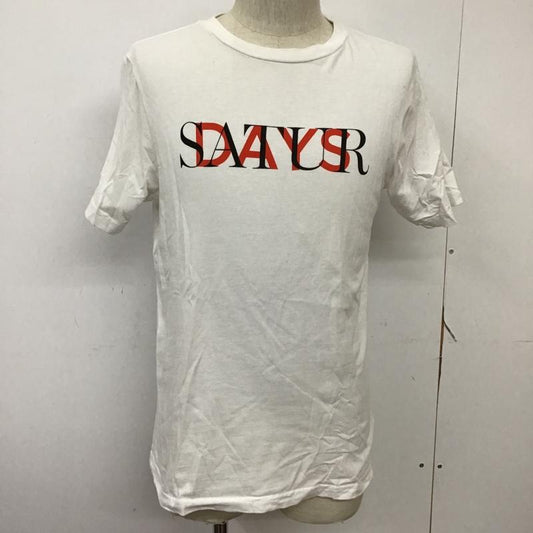 サタデーズサーフニューヨークシティー SATURDAYS SURF NYC Tシャツ 半袖 クルーネック S ロゴ、文字 白 / ホワイト /  メンズ USED 古着 中古 10092880
