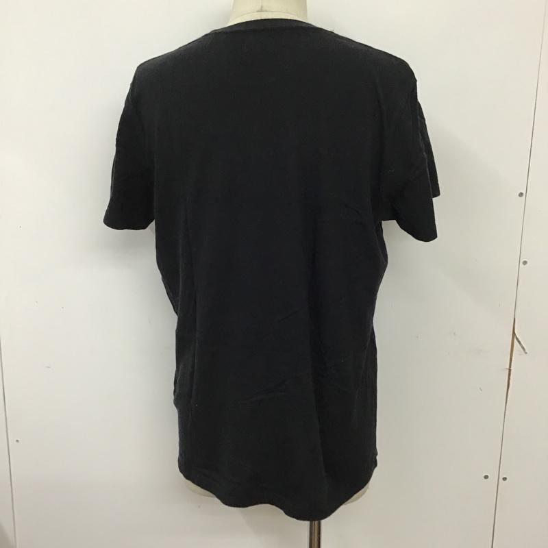 ディーゼル DIESEL Tシャツ 半袖 フロッキープリント L ロゴ、文字 黒 / ブラック / X カーキ / カーキ /  メンズ USED 古着 中古 10092888