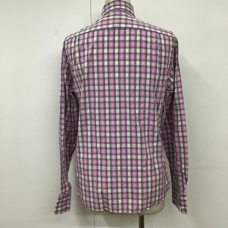 アバクロンビーアンドフィッチ ABERCROMBIE&FITCH シャツ、ブラウス 長袖 チェック S ワンポイント 紫 / パープル / X 白 / ホワイト / X 紺 / ネイビー / X 黄 / イエロー /  メンズ USED 古着 中古 10092918