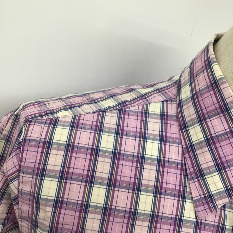 アバクロンビーアンドフィッチ ABERCROMBIE&FITCH シャツ、ブラウス 長袖 チェック S ワンポイント 紫 / パープル / X 白 / ホワイト / X 紺 / ネイビー / X 黄 / イエロー /  メンズ USED 古着 中古 10092918