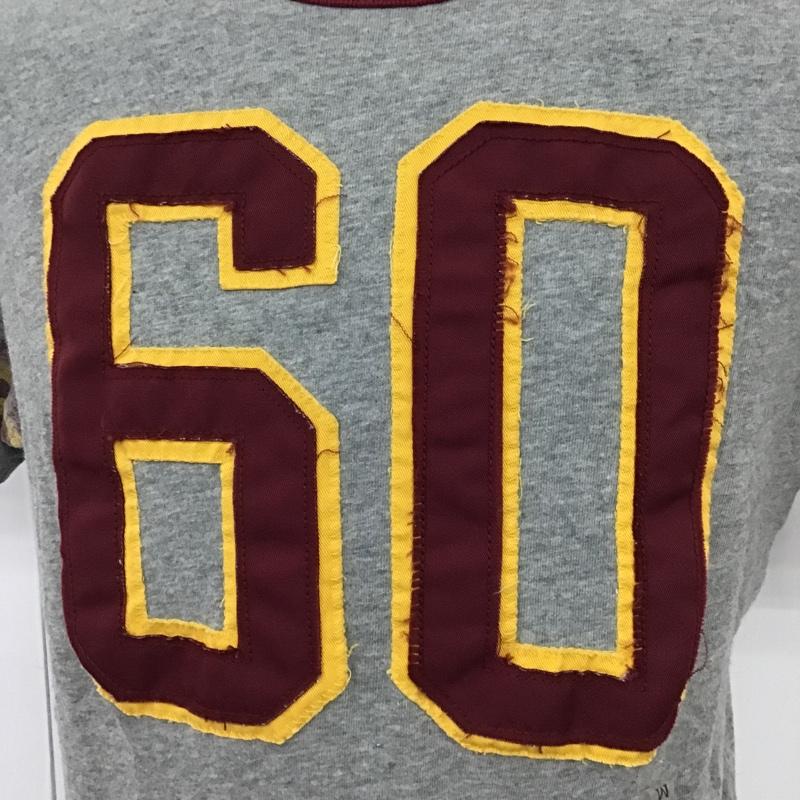 アバクロンビーアンドフィッチ ABERCROMBIE&FITCH Tシャツ 半袖 ナンバリングTee M ワンポイント 灰 / グレー / X えんじ / ワインレッド / X 橙 / オレンジ /  メンズ USED 古着 中古 10092919