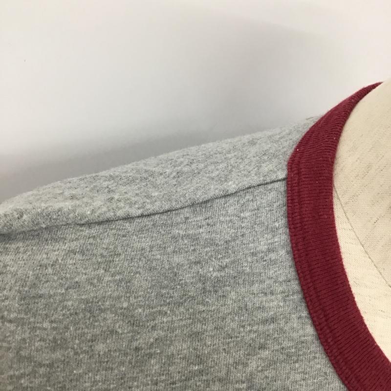 アバクロンビーアンドフィッチ ABERCROMBIE&FITCH Tシャツ 半袖 ナンバリングTee M ワンポイント 灰 / グレー / X えんじ / ワインレッド / X 橙 / オレンジ /  メンズ USED 古着 中古 10092919