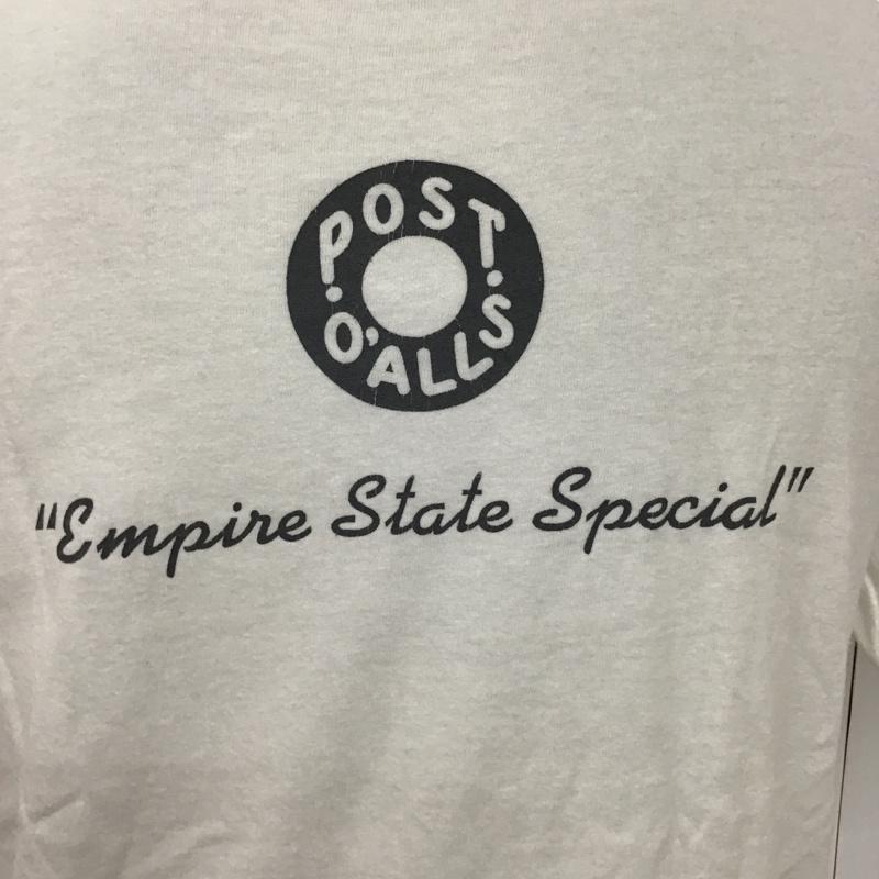 ポスト POST Tシャツ 半袖 3005-B1 EmpireStateSpecial ポケットTシャツ 半袖カットソー プリントTシャツ S プリント 白 / ホワイト /  メンズ USED 古着 中古 10092953