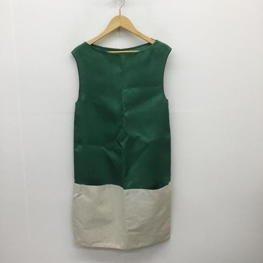 マルニ MARNI ワンピース ひざ丈スカート シルク 38 白 / ホワイト / X 緑 / グリーン /  レディース USED 古着 中古 10092983