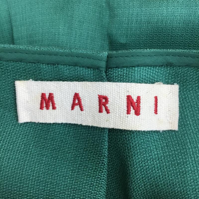 マルニ MARNI ワンピース ひざ丈スカート シルク 38 白 / ホワイト / X 緑 / グリーン /  レディース USED 古着 中古 10092983