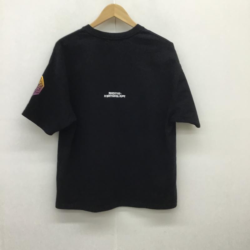 アベイシングエイプ A BATHING APE Tシャツ 半袖 MASTER　オブ　BAPE　ラインストーン FREE プリント X ロゴ、文字 X キャラクター 黒 / ブラック /  メンズ USED 古着 中古 10092984