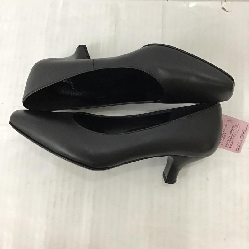 古着 USED パンプス パンプス WFN050 ワコール サクセスウォーク スクエアトゥ 23cm 3E 箱有 23.0cm 無地 黒 / ブラック /  レディース USED 古着 中古 10092993
