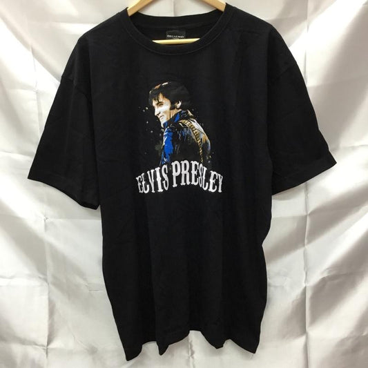 古着 USED Tシャツ 半袖 movie music バンドTシャツ プリントT エルヴィス・アーロン・プレスリー Elvis Aron Presley XL プリント 黒 / ブラック /  メンズ USED 古着 中古 10093040