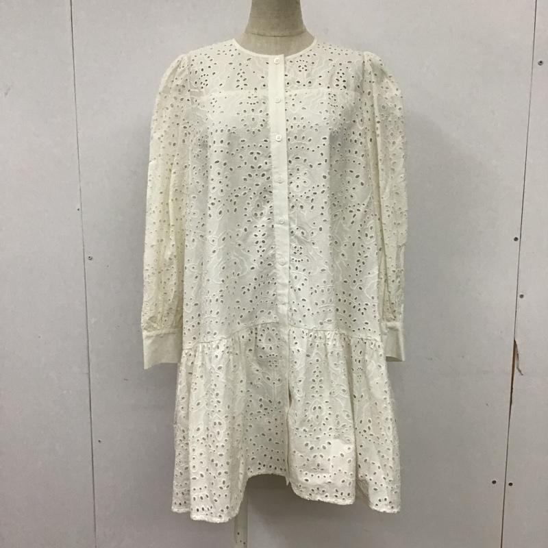 ザラ ZARA ワンピース ミニスカート 4786 084 250 エンブロイダリー タグ付き 前開き XS 刺繍 オフホワイト / オフホワイト /  レディース USED 古着 中古 10093108