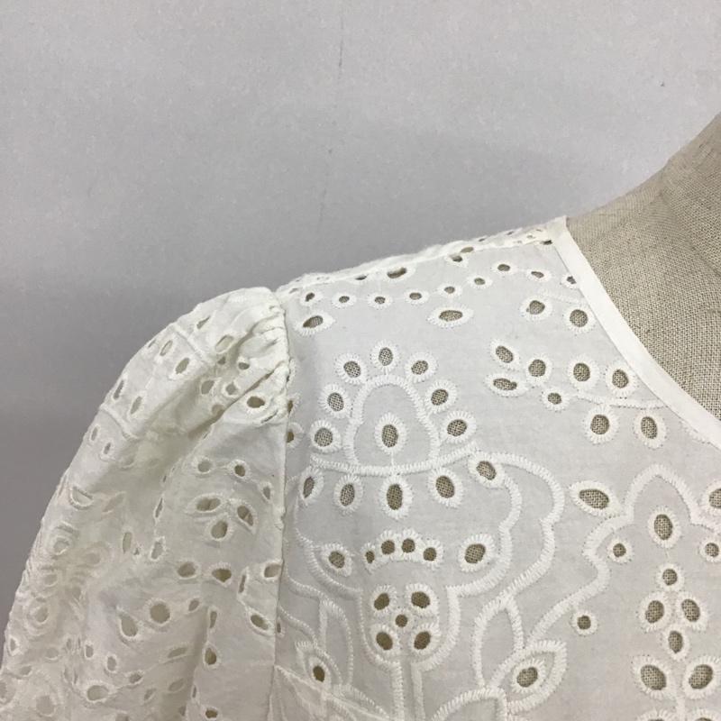 ザラ ZARA ワンピース ミニスカート 4786 084 250 エンブロイダリー タグ付き 前開き XS 刺繍 オフホワイト / オフホワイト /  レディース USED 古着 中古 10093108