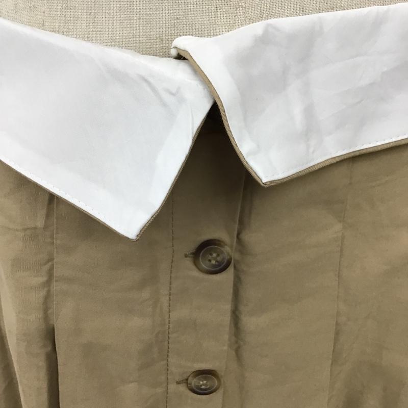 ザラ ZARA スカート ミニスカート プリーツスカート フレアスカート ミニスカート S 無地 ベージュ / ベージュ /  レディース USED 古着 中古 10093188