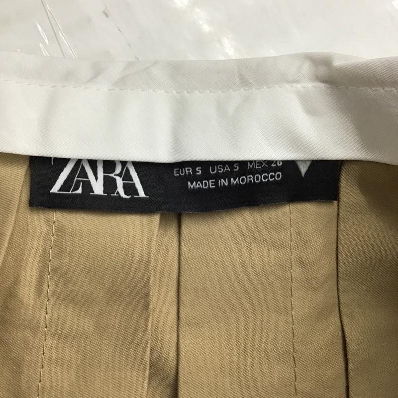 ザラ ZARA スカート ミニスカート プリーツスカート フレアスカート ミニスカート S 無地 ベージュ / ベージュ /  レディース USED 古着 中古 10093188