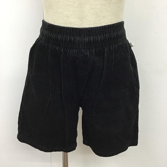 クックマン COOKMAN パンツ ショートパンツ コーデュロイ M ロゴ、文字 黒 / ブラック /  メンズ USED 古着 中古 10093293