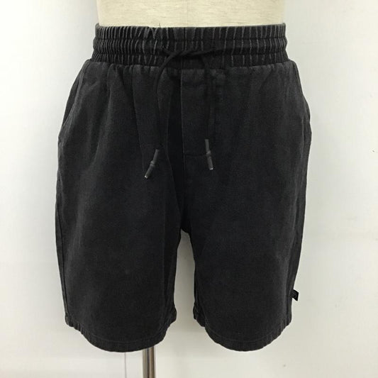 インターフェイス INTERFACE パンツ ショートパンツ コットン ハーフパンツ M 無地 黒 / ブラック /  メンズ USED 古着 中古 10093299