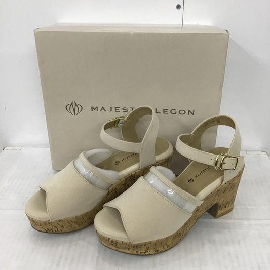 マジェスティックレゴン MAJESTIC LEGON サンダル サンダル PVCふかふかソールサンダル 箱有 L 無地 アイボリー / アイボリー /  レディース USED 古着 中古 10093304