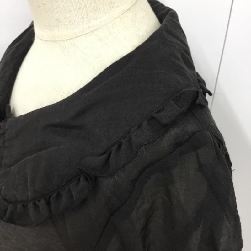 イング INGNI シャツ、ブラウス 半袖 M 無地 黒 / ブラック /  レディース USED 古着 中古 10093316