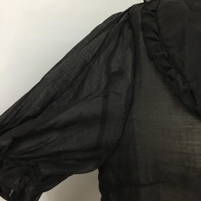 イング INGNI シャツ、ブラウス 半袖 M 無地 黒 / ブラック /  レディース USED 古着 中古 10093316