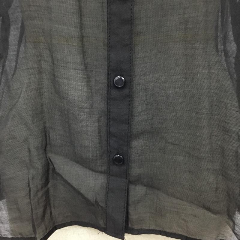 イング INGNI シャツ、ブラウス 半袖 M 無地 黒 / ブラック /  レディース USED 古着 中古 10093316