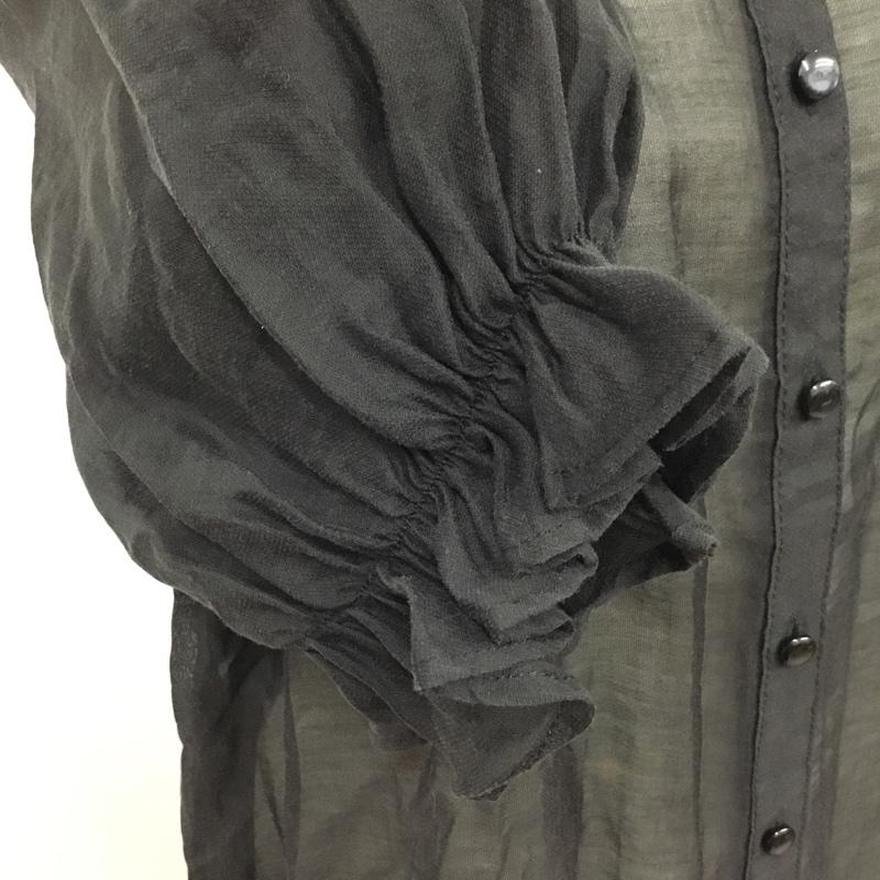 イング INGNI シャツ、ブラウス 半袖 M 無地 黒 / ブラック /  レディース USED 古着 中古 10093316