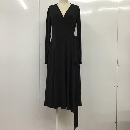 ザラ ZARA カーディガン 長袖 ガウン ワンピース M 無地 黒 / ブラック /  レディース USED 古着 中古 10093346