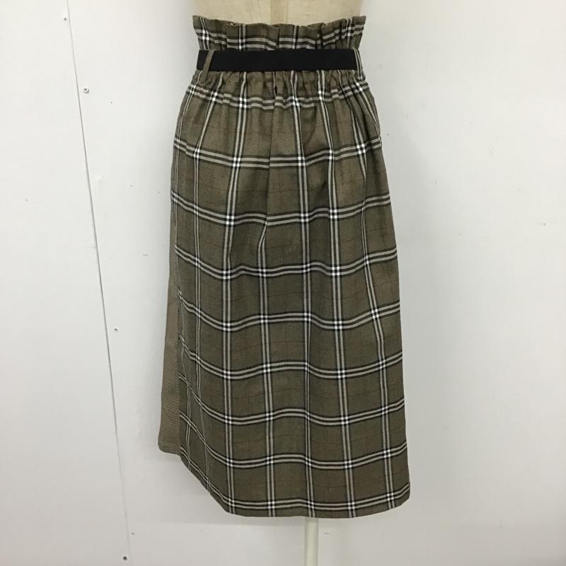 マジェスティックレゴン MAJESTIC LEGON スカート ひざ丈スカート 1086040502 チェックキリカエIラインスカート M チェック マルチカラー / マルチカラー /  レディース USED 古着 中古 10093349