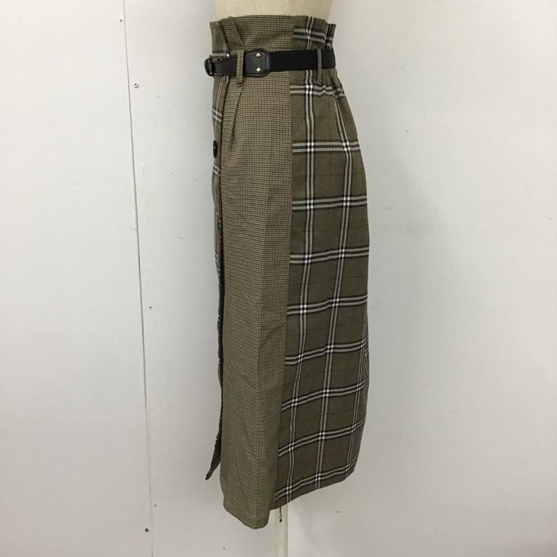 マジェスティックレゴン MAJESTIC LEGON スカート ひざ丈スカート 1086040502 チェックキリカエIラインスカート M チェック マルチカラー / マルチカラー /  レディース USED 古着 中古 10093349