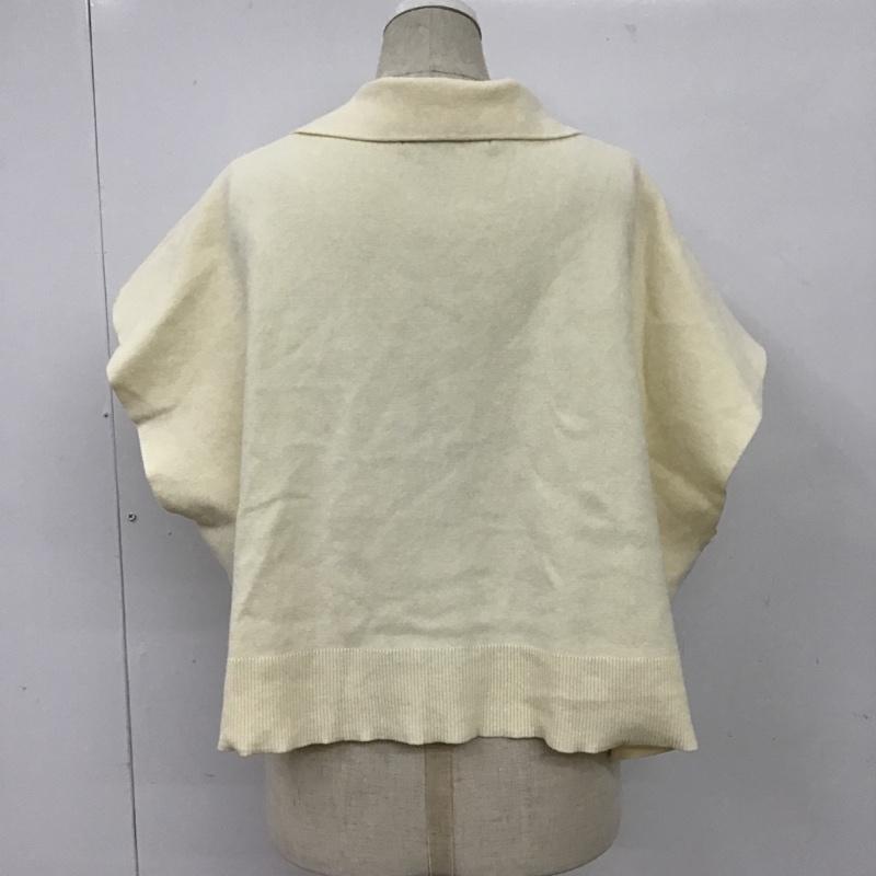 ダブルクローゼット w closet ニット、セーター 半袖 FREE 無地 オフホワイト / オフホワイト /  レディース USED 古着 中古 10093388