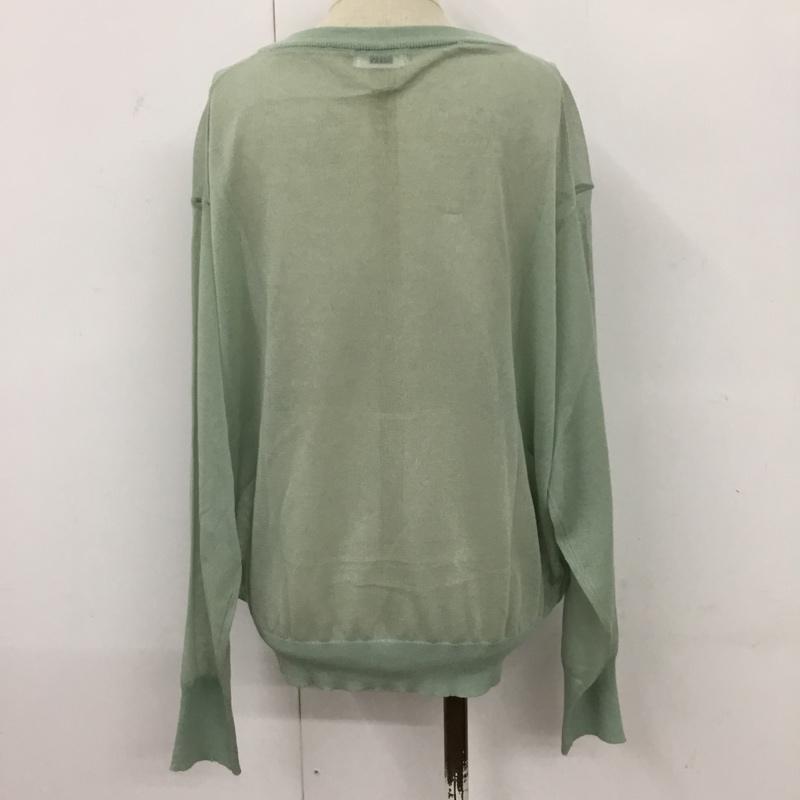 ローリーズファーム LOWRYS FARM カットソー 長袖 FREE 無地 薄緑 / ライトグリーン /  レディース USED 古着 中古 10093400