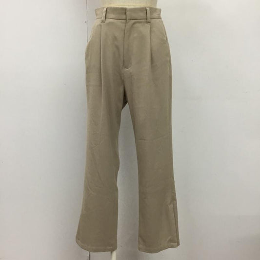 ローリーズファーム LOWRYS FARM パンツ スラックス サイドスリット M 無地 ベージュ / ベージュ /  レディース USED 古着 中古 10093403