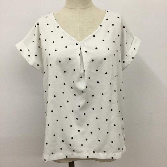 ミスティック mystic カットソー 半袖 FREE ドット 白 / ホワイト /  レディース USED 古着 中古 10093420