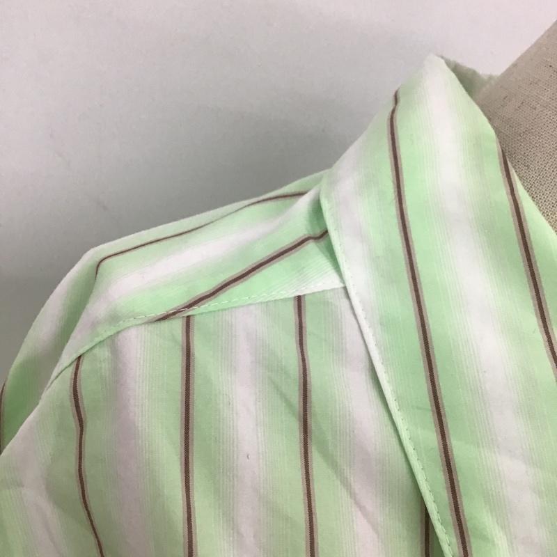 グリーンレーベルリラクシング green label relaxing シャツ、ブラウス 長袖 3611-169-1818 タック スリーブ シャツ ストライプ ストライプ マルチカラー / マルチカラー /  レディース USED 古着 中古 10093471