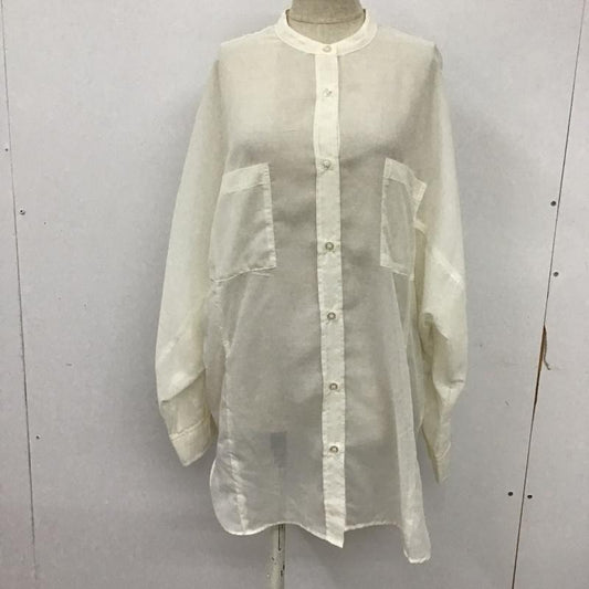 ローリーズファーム LOWRYS FARM シャツ、ブラウス 長袖 シアーシャツ FREE 無地 白 / ホワイト /  レディース USED 古着 中古 10093483