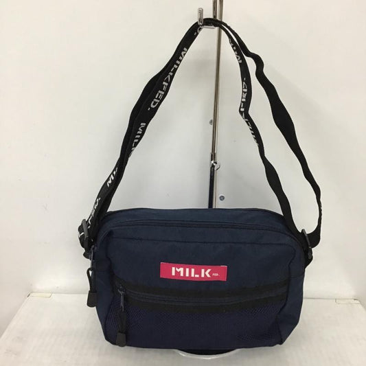 ミルクフェド MILKFED. ショルダーバッグ ショルダーバッグ 03173053 NEO LOGO TAPE SHOULDER BAG ロゴ、文字 紺 / ネイビー / X 桃 / ピンク /  レディース USED 古着 中古 10093490