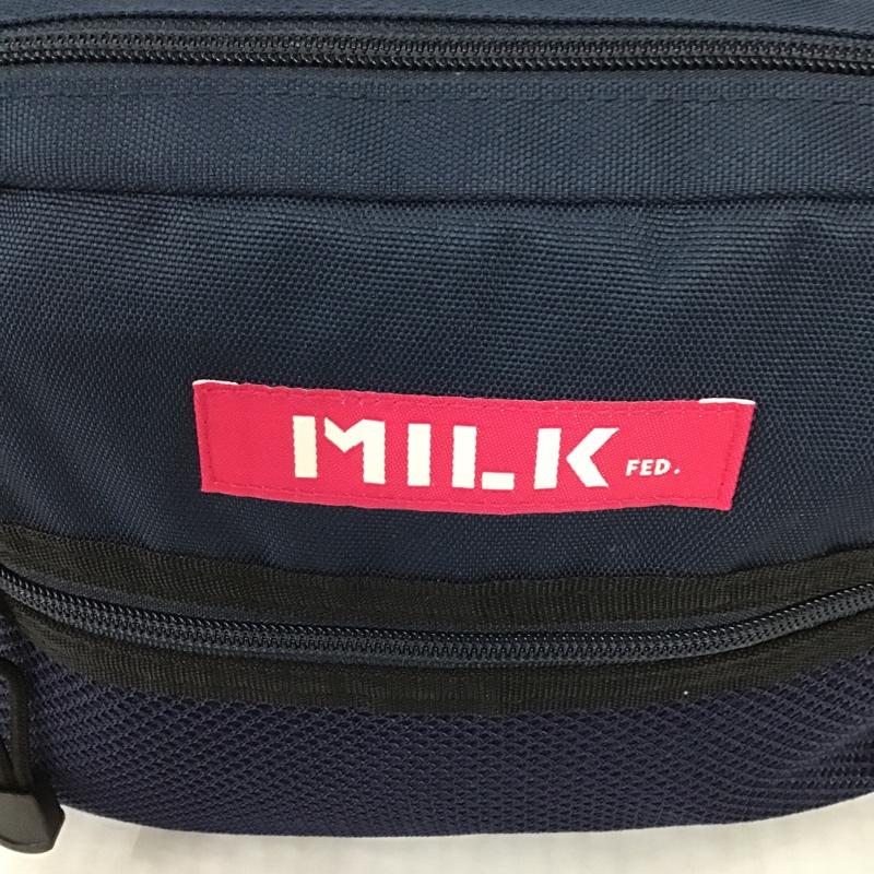 ミルクフェド MILKFED. ショルダーバッグ ショルダーバッグ 03173053 NEO LOGO TAPE SHOULDER BAG ロゴ、文字 紺 / ネイビー / X 桃 / ピンク /  レディース USED 古着 中古 10093490