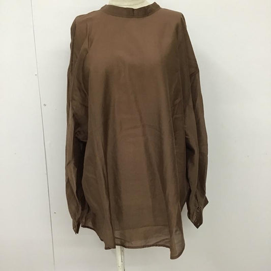 ジーナシス JEANASIS シャツ、ブラウス 長袖 JS063555CF FREE 無地 茶 / ブラウン /  レディース USED 古着 中古 10093504
