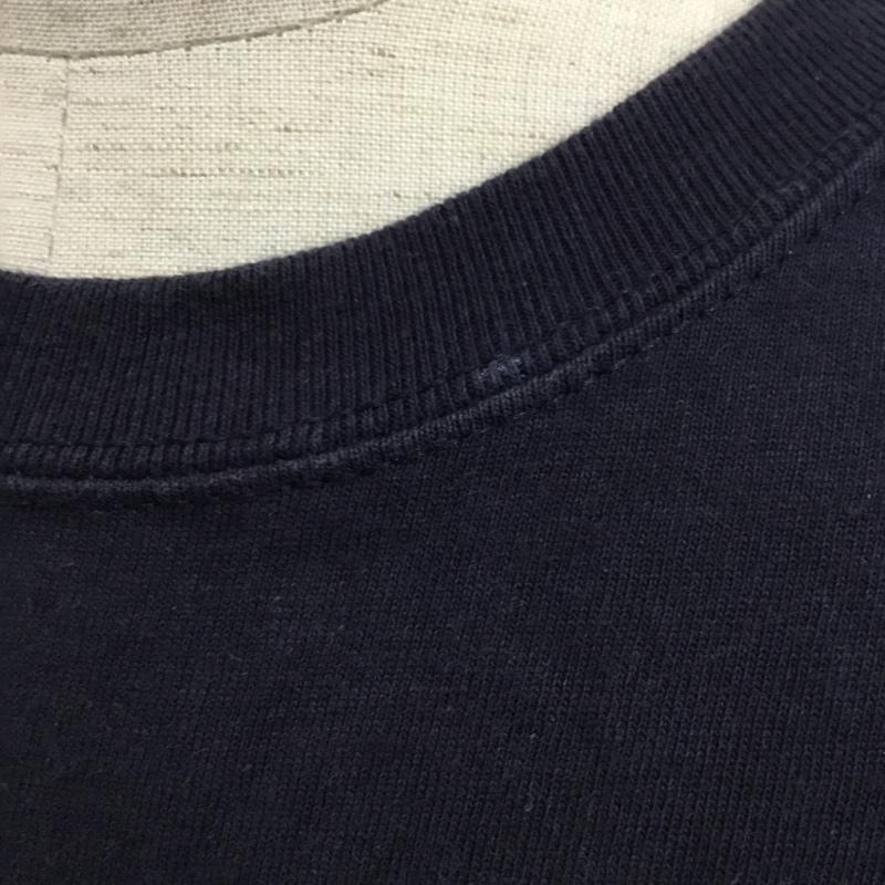 チャンピオン Champion Tシャツ 半袖 J718E クルーネック L ワンポイント 紺 / ネイビー /  メンズ USED 古着 中古 10093591