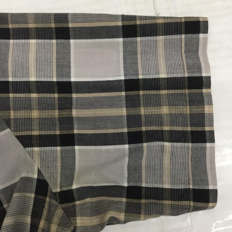 ラングラー Wrangler シャツ、ブラウス 半袖 ウエスタンシャツ チェック 灰 / グレー / X ベージュ / ベージュ / X 黒 / ブラック /  メンズ USED 古着 中古 10093606