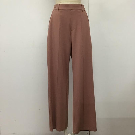 ローリーズファーム LOWRYS FARM パンツ スラックス LF520001CF ポンチピンタックイージーパンツ L 無地 桃 / ピンク /  レディース USED 古着 中古 10093608