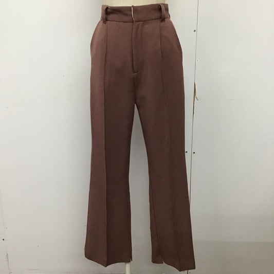 ナイスクラップ NICE CLAUP パンツ スラックス 510270 センタープレス M 無地 桃 / ピンク /  レディース USED 古着 中古 10093616