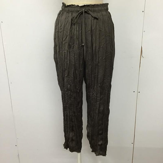 古着 USED ボトムス ボトムス ワイドパンツ S 無地 ダークブラウン / ダークブラウン /  レディース USED 古着 中古 10093620