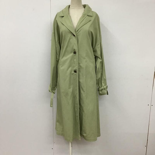サマンサモスモス Samansa Mos2 コート コート一般 1302442 コットン ロング丈 FREE 無地 薄緑 / ライトグリーン /  レディース USED 古着 中古 10093641