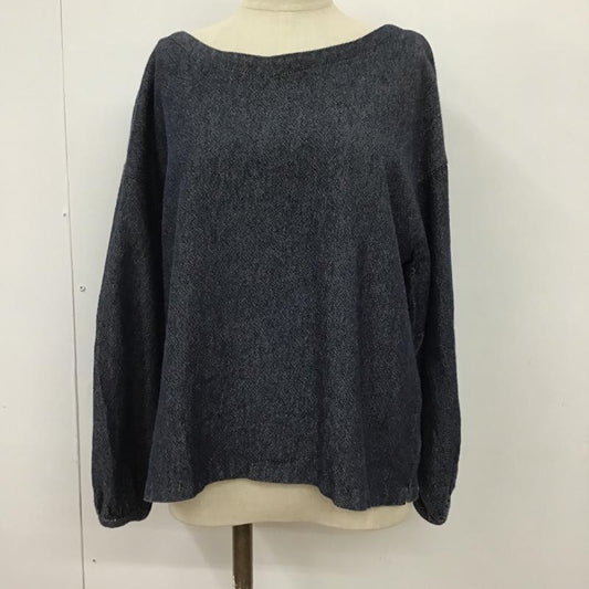 ニコアンド niko and... カットソー 長袖 ON56DB01KO 無地 紺 / ネイビー /  レディース USED 古着 中古 10093643