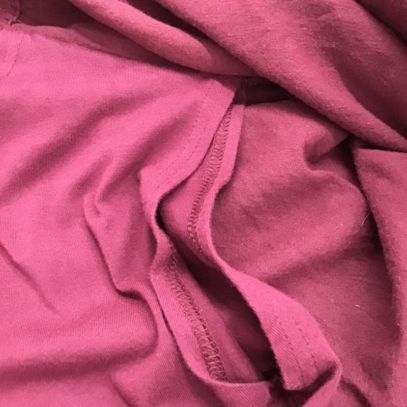 サマンサモスモス Samansa Mos2 カットソー 長袖 1707521 インナー付衿シャーリングブラウス FREE 無地 ボルドー / ボルドー /  レディース USED 古着 中古 10093647